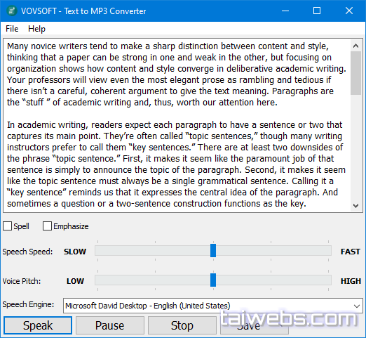 microsoft text to speech engine